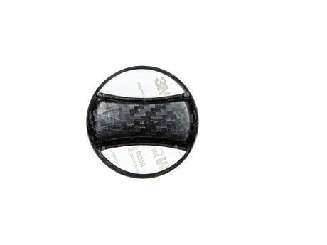 Dry Carbon Competition Fuel Cap Cover Underside View