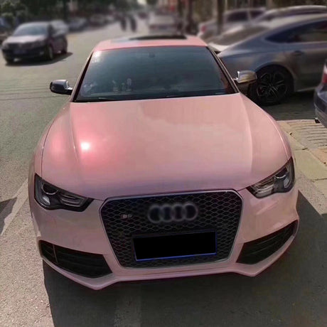 car wrapped in twin magic pink car wrap