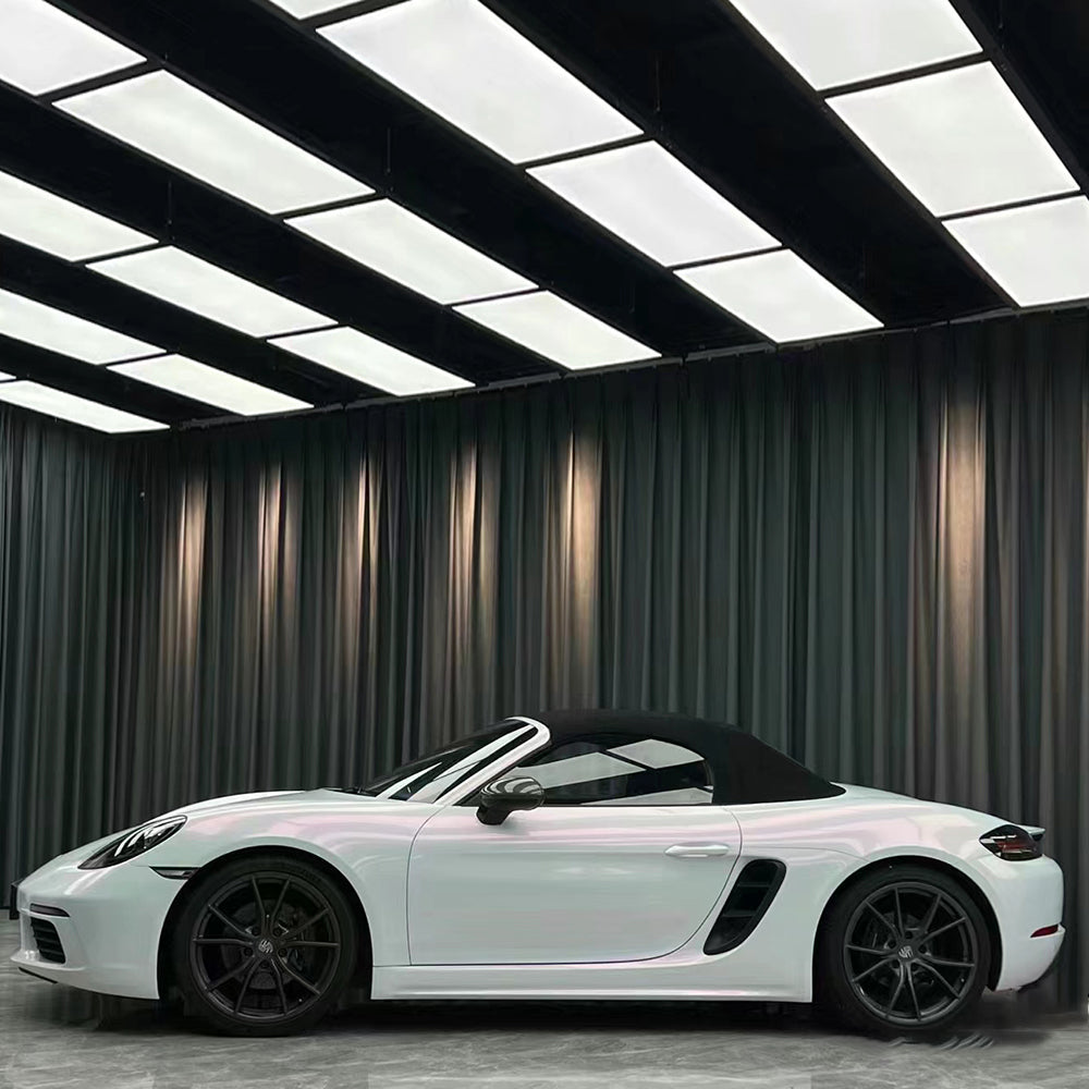 diamond pink white car wrap