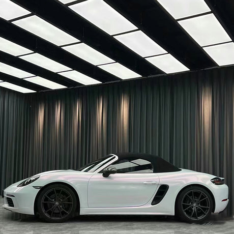 diamond pink white car wrap