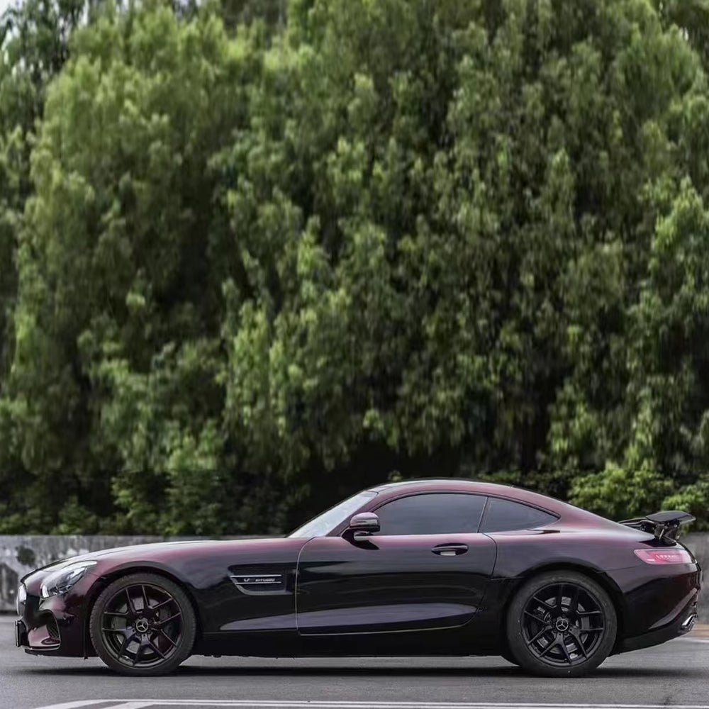 diamond black red car wrap