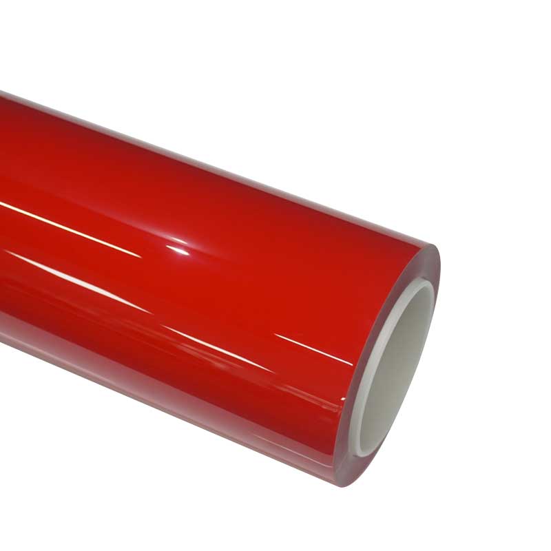 ferrari red colored paint protection film