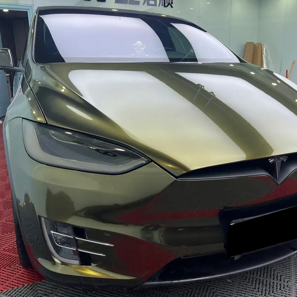 Ghost Midnight Gold Car Wrap - PET Vinyl by Mods Haus