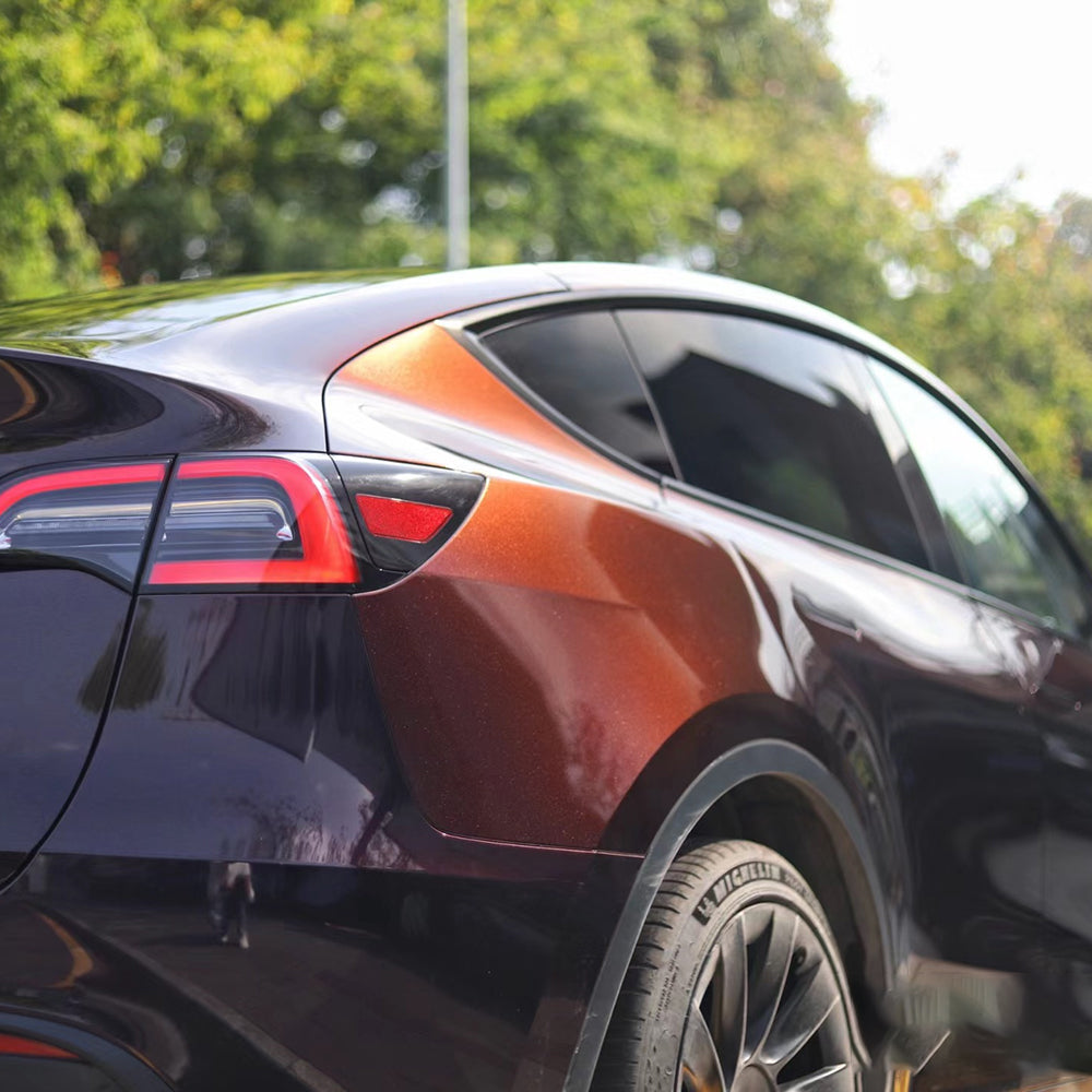 ghost midnight red car wrap