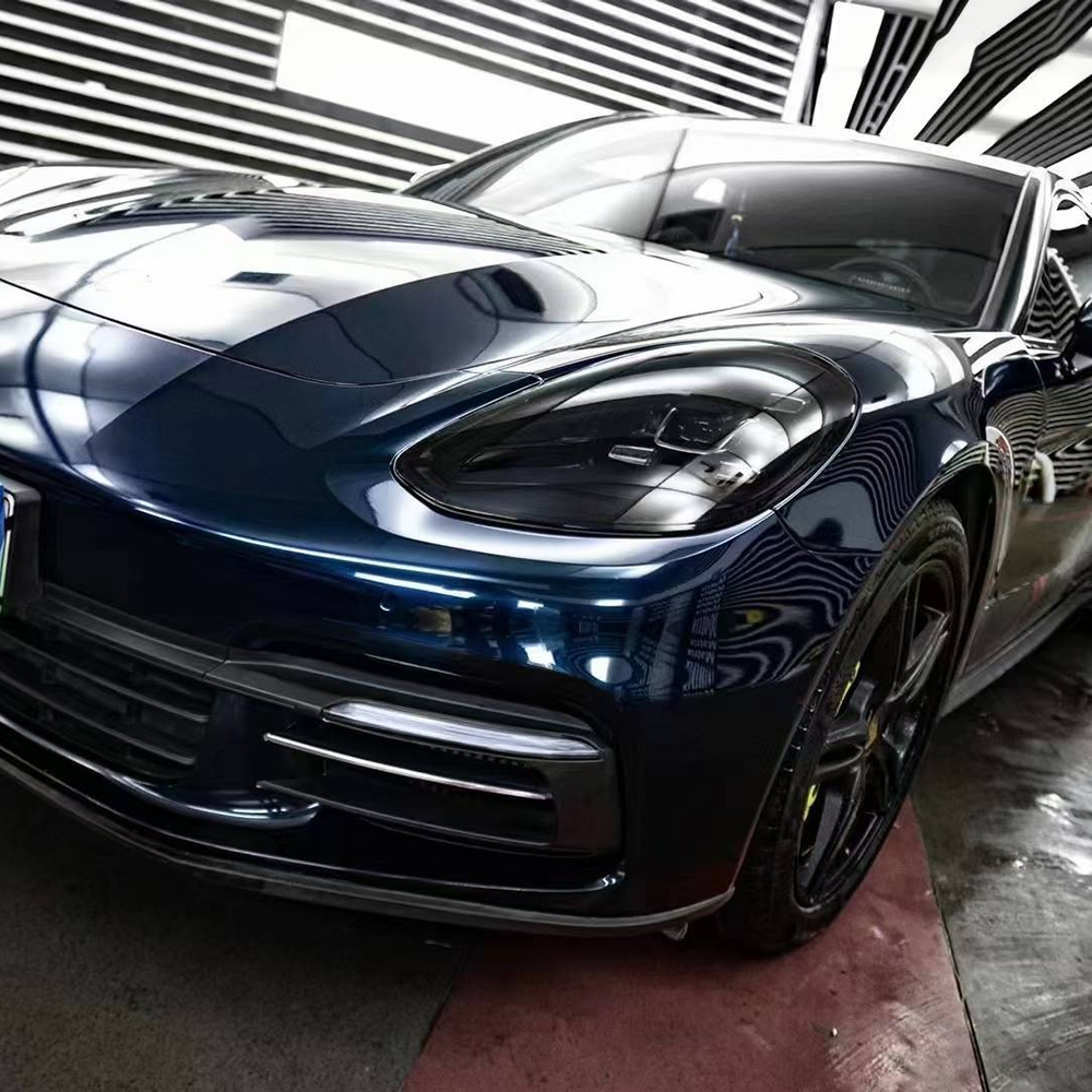 ghost midnight blue car wrap