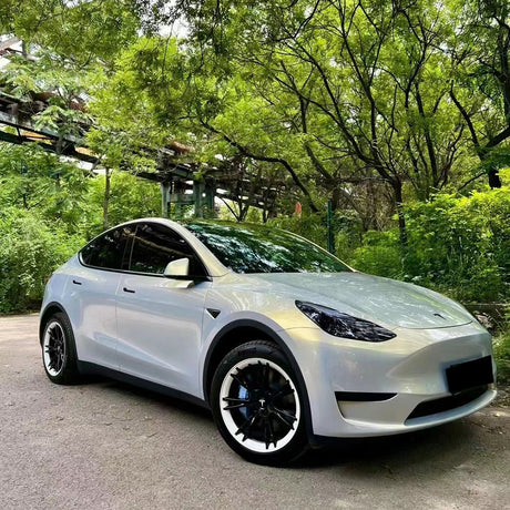 glossy gold blue color changing car wrap