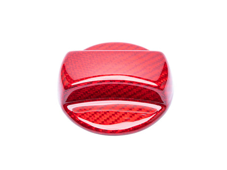 Red Dry Carbon Competition Fuel Cap Cover
