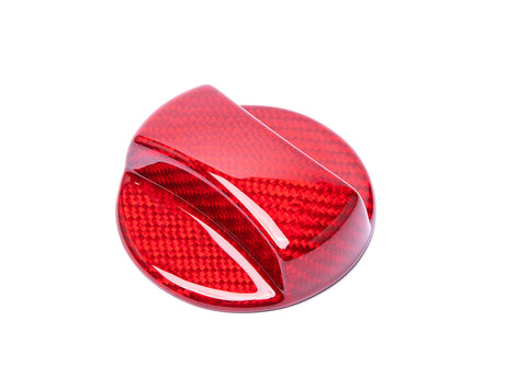 Red Dry Carbon Competition Gas Cap Cover