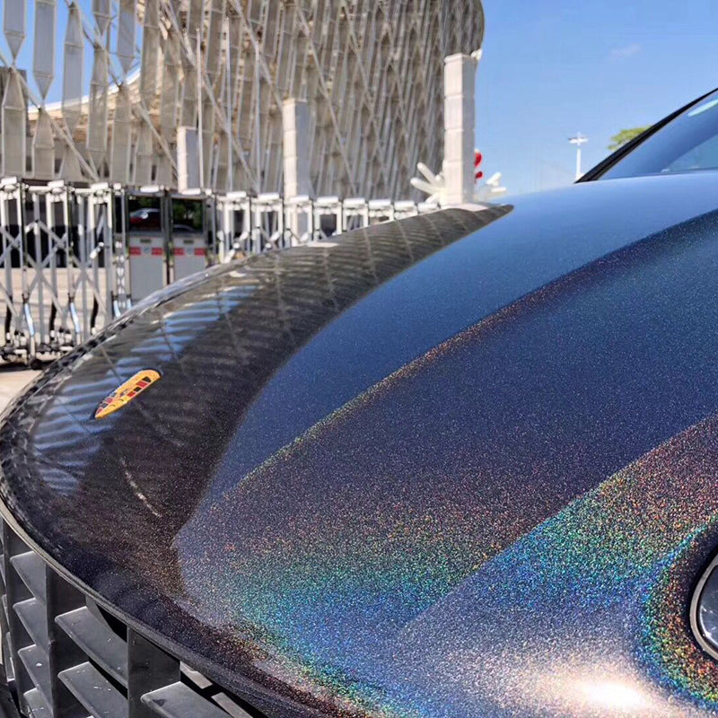 laser black car wrap