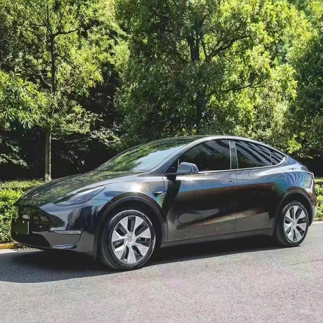car wrapped in laser black car wrap