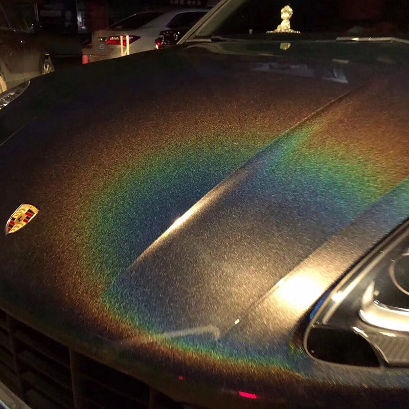 laser black color changing car wrap