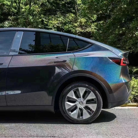 laser black wrap for cars