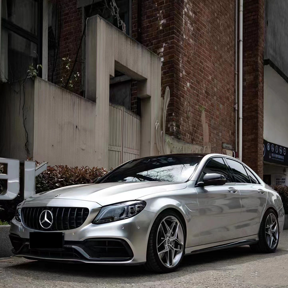 liquid star silver car wrap installed