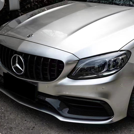 liquid star silver car wrap