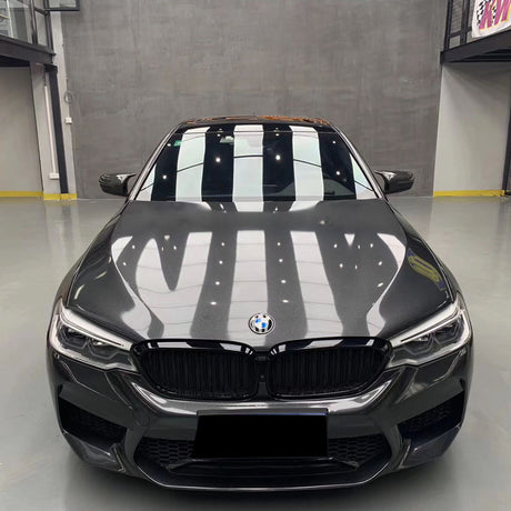 metallic dark black car wrap with sparkles