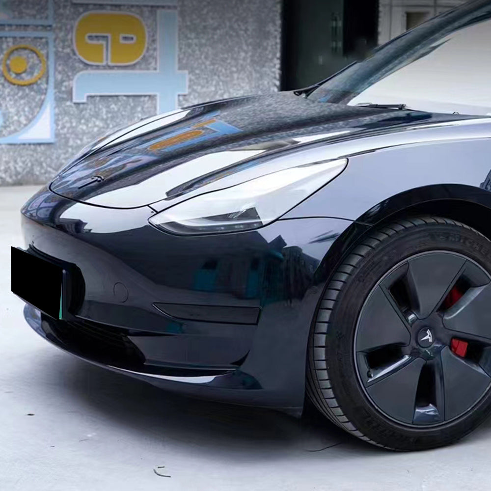 spar blue black car wrap up close