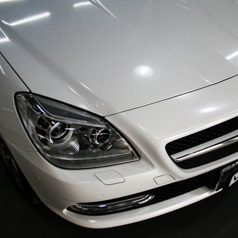 sparkle white car wrap