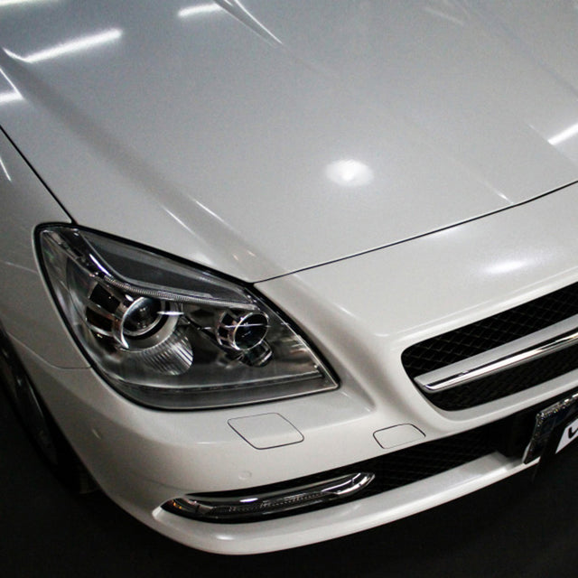 sparkle white car wrap