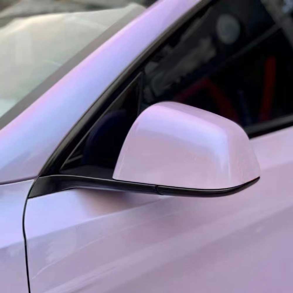 twin silver purple car wrap