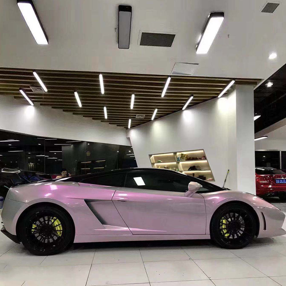 lambo wrapped in twin magic grey pink