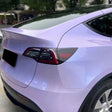 twin silver purple car wrap gloss