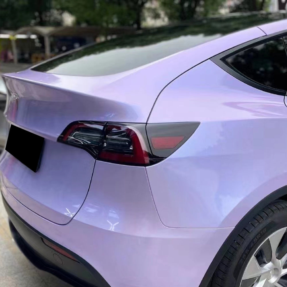 twin silver purple car wrap gloss