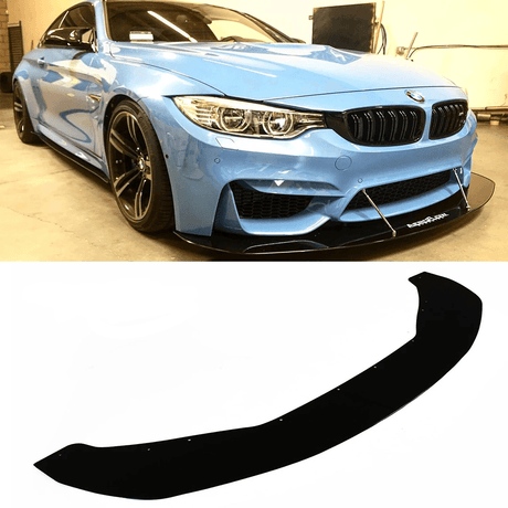 aluminum front splitter for bmw m3 m4 f80 f82 f83 by aeroflowdynamics