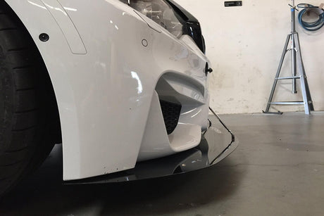 aluminum front splitter by aeroflowdynamics f80 f82 bmw m3 m4