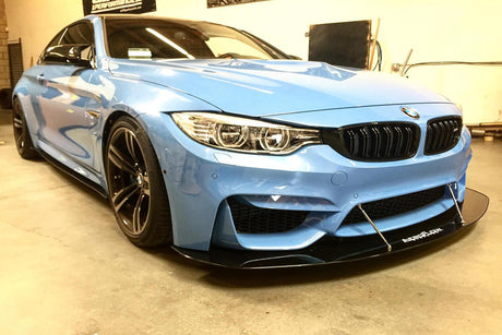 bmw m4 f82 with aluminum front splitter