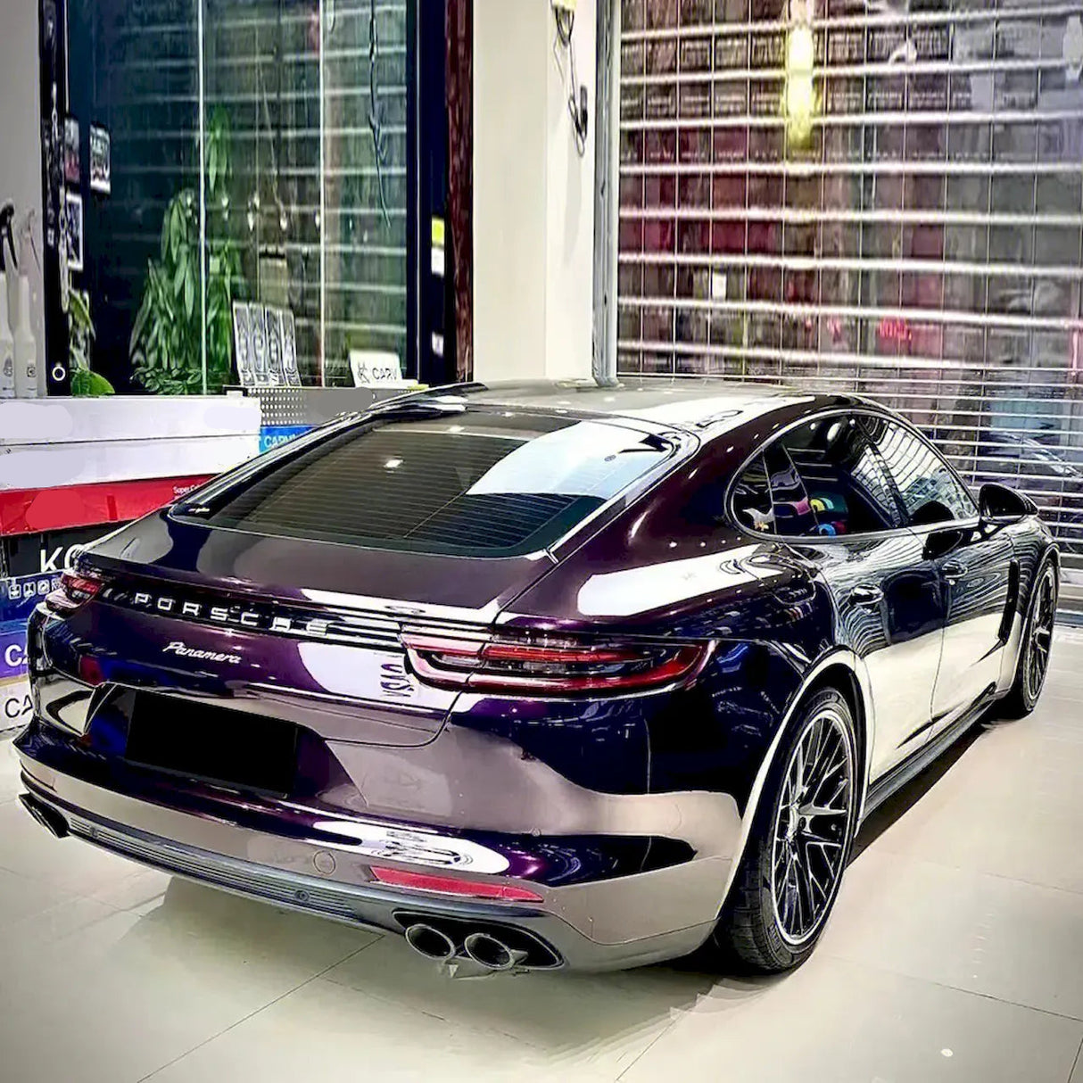 amethyst purple car wrap