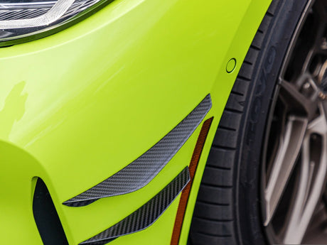 dry carbon fiber canard set by autotecknic for bmw g8x m3 and m4