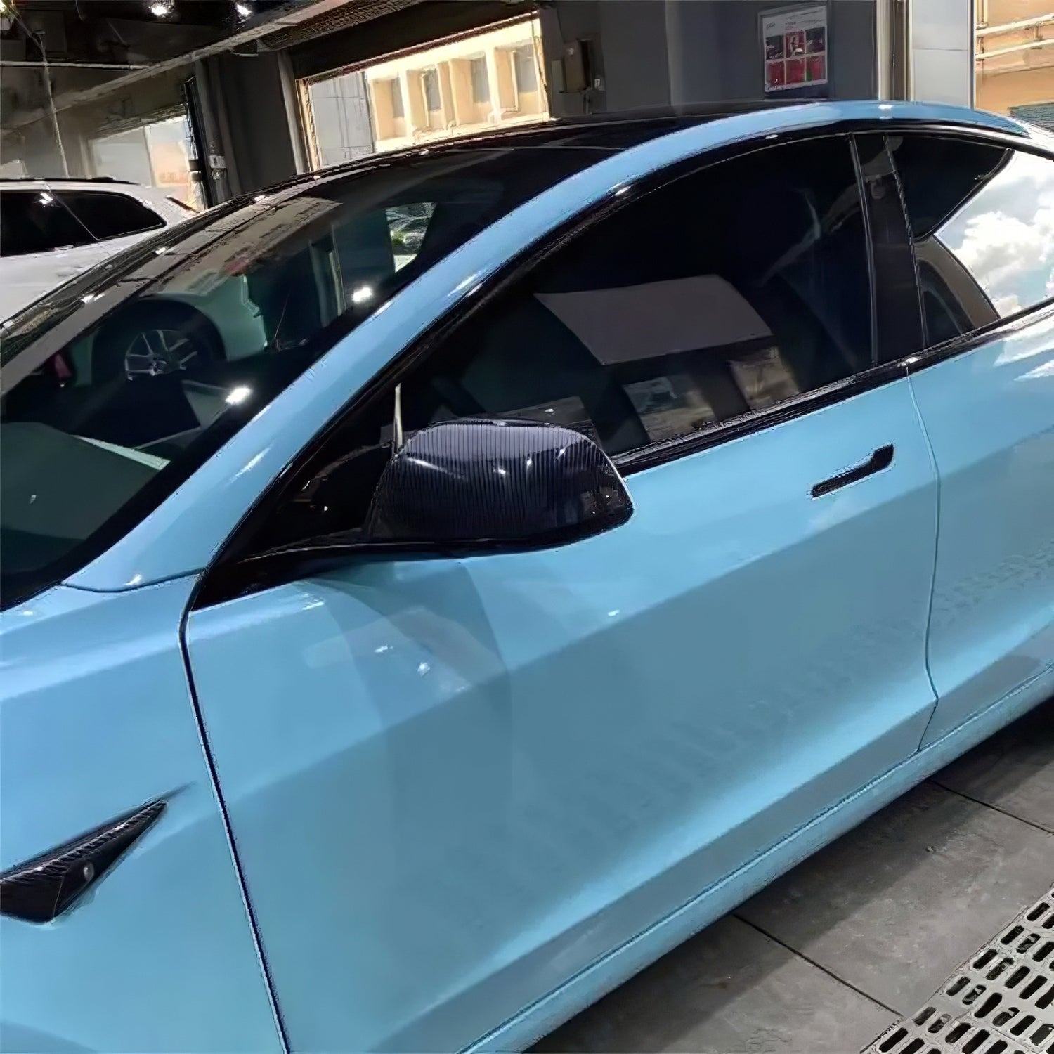 crystal sea breeze blue car wrap