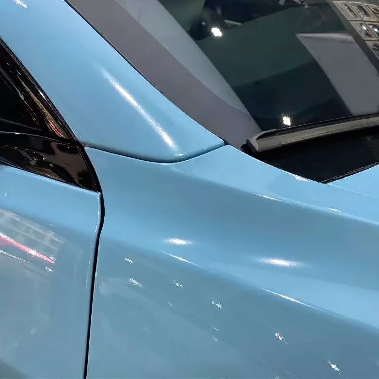 crystal sea breeze blue gloss car wrap