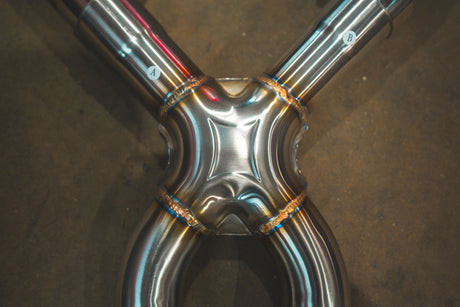 x pipe midpipe for bmw e9x m3 by valvetronic designs