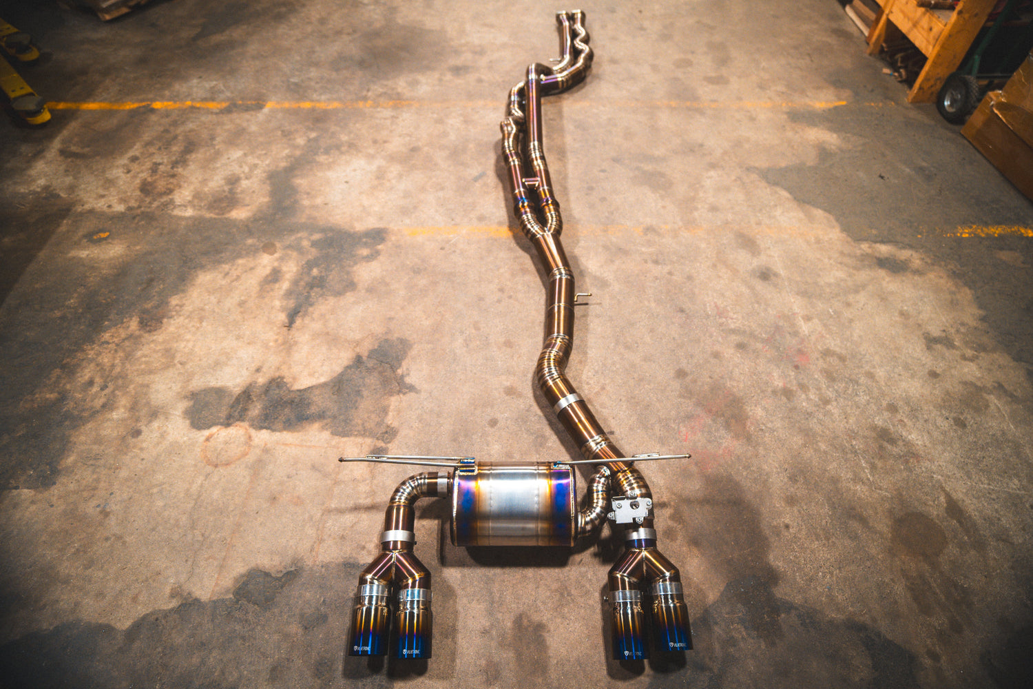 Equal length titanium exhaust system for bmw m3 and m4 f80 f82 f83 by valvetronic designs