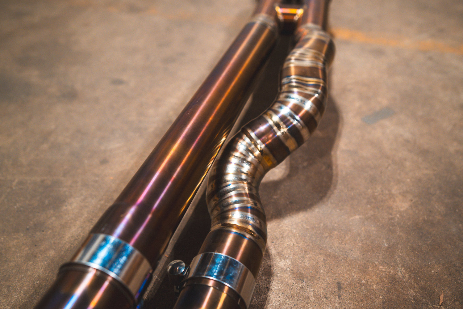 Close up shot of valvetronic designs exhaust for bmw f80 f82 f83 m3 m4