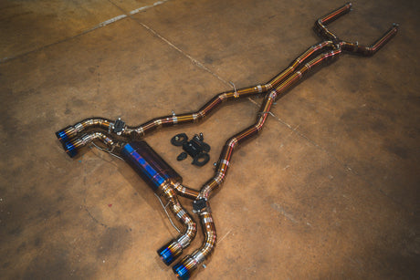 titanium exhaust for bmw m5 f90 by valvetronic designs