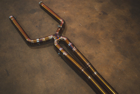 part of titanium exhaust for bmw f90 m5 by valvetronic designs
