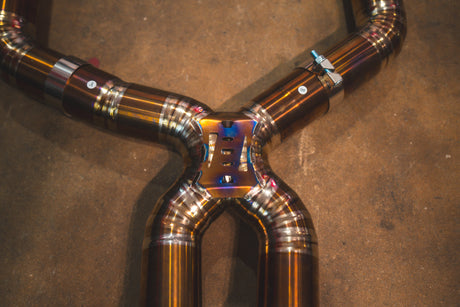 f90 bmw m5 titanium exhaust system by valvetronic designs
