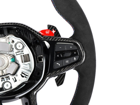 autotecknic alcantara steering wheel for bmw g8x m2 m3 and m4