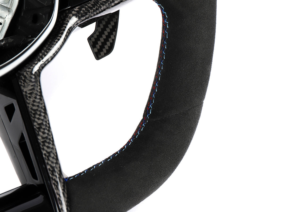 alcantara steering wheel for bmw m2 g87 by autotecknic
