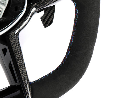 alcantara steering wheel for bmw m2 g87 by autotecknic