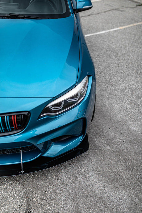 bmw m2 f87 front splitter by aeroflowdynamics
