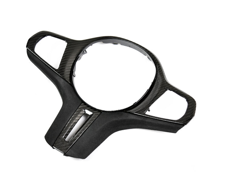 carbon fiber and alcantara bmw g8x m2 m3 m4 steering wheel trim by autotecknic