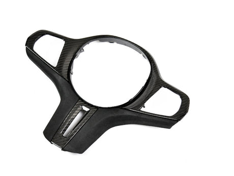 carbon fiber and alcantara bmw g8x m2 m3 m4 steering wheel trim by autotecknic
