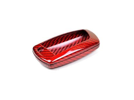 red carbon fiber bmw remote key case by autoteknic