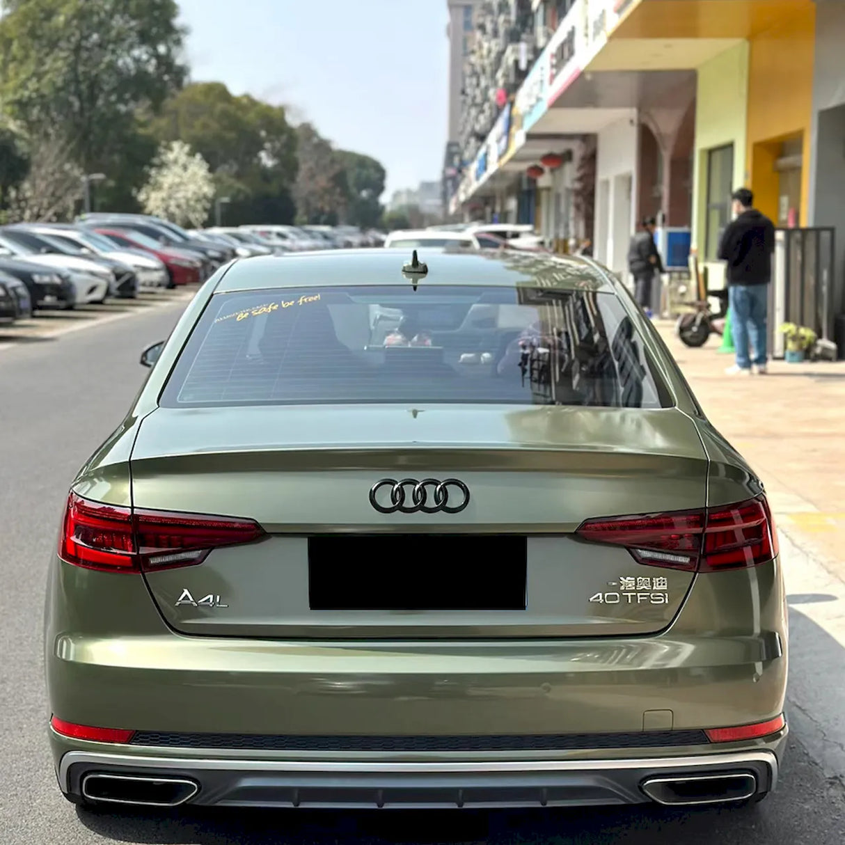 dazzling night green gloss car wrap