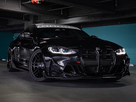 dry carbon grille on bmw m4 competition