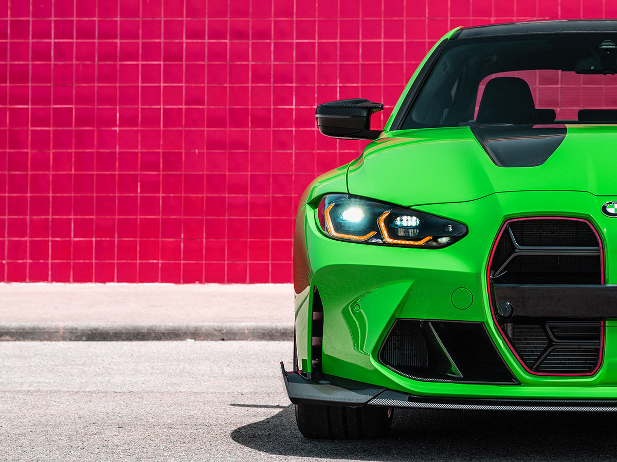 dry carbon fiber corsa front aero lip for bmw g80 m3 and bmw g82 g83 m4 by autotecknic