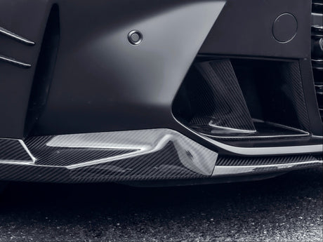 dry carbon fiber front bumper lower vent set for bmw g80 m3 by autotecknic
